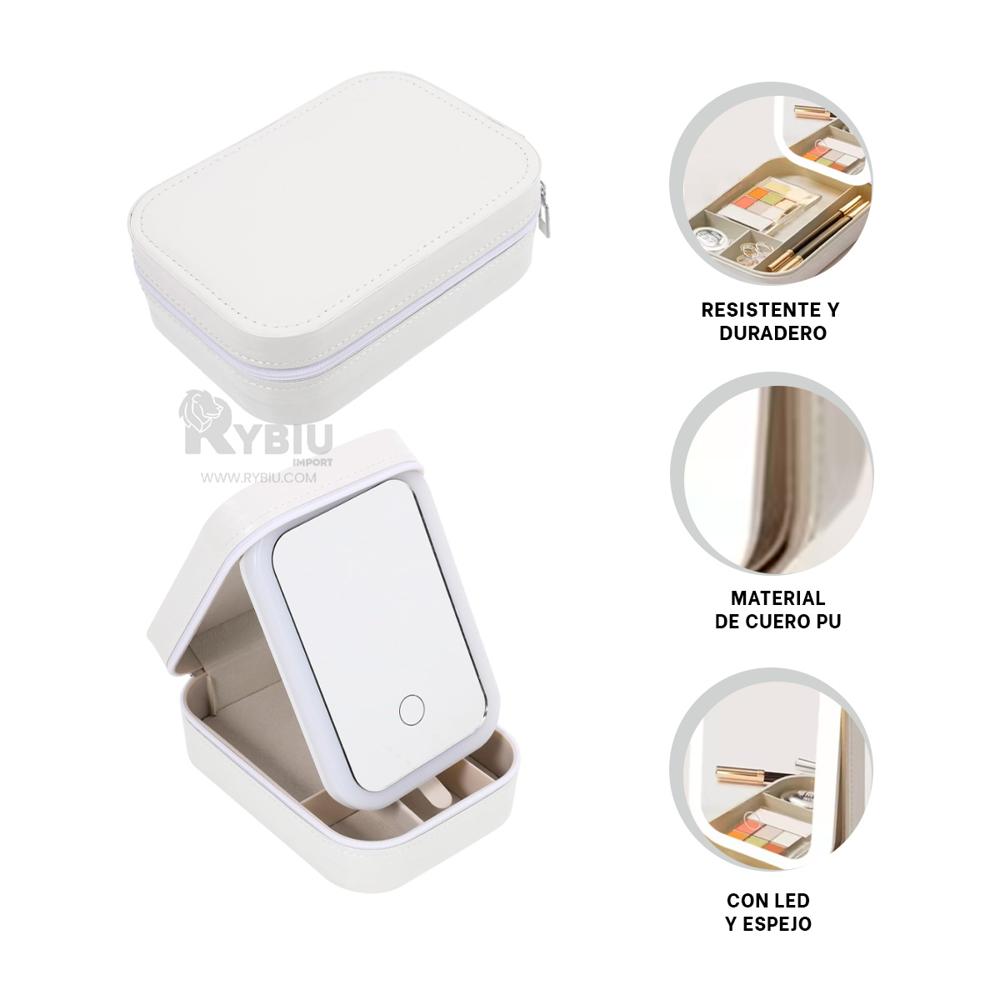 Cajon Bonito con Luces Led Blanco Y+Regalo Ligas para Peinar