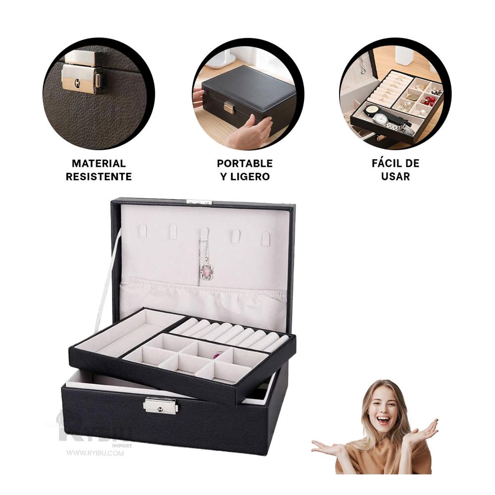 Joyero con Llave para Ocasiones en Negro Y+Regalo Stickers