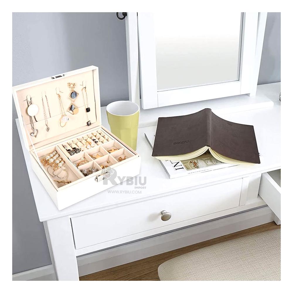 Estuche Atractivo para Joyas Blanco Y+Envoltorio de Regalo