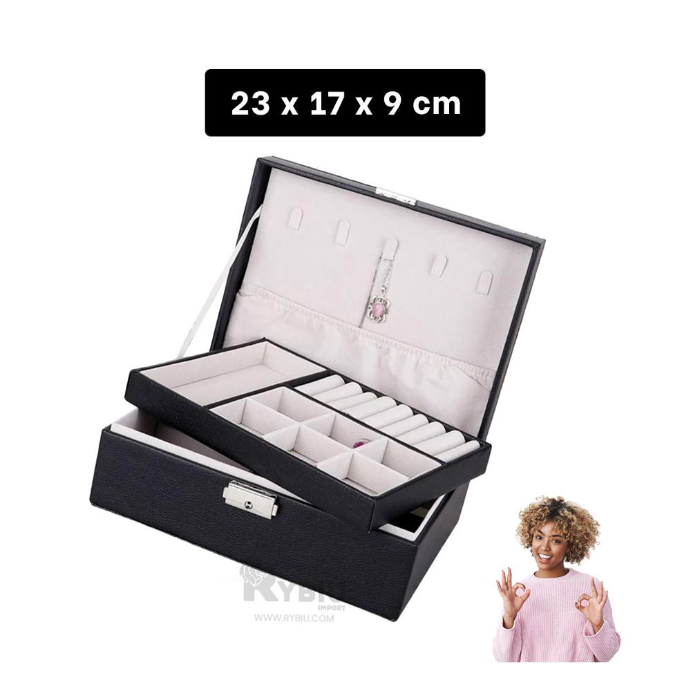 Alhajero con Varios Espacios Negro Y+Ligas de Regalo