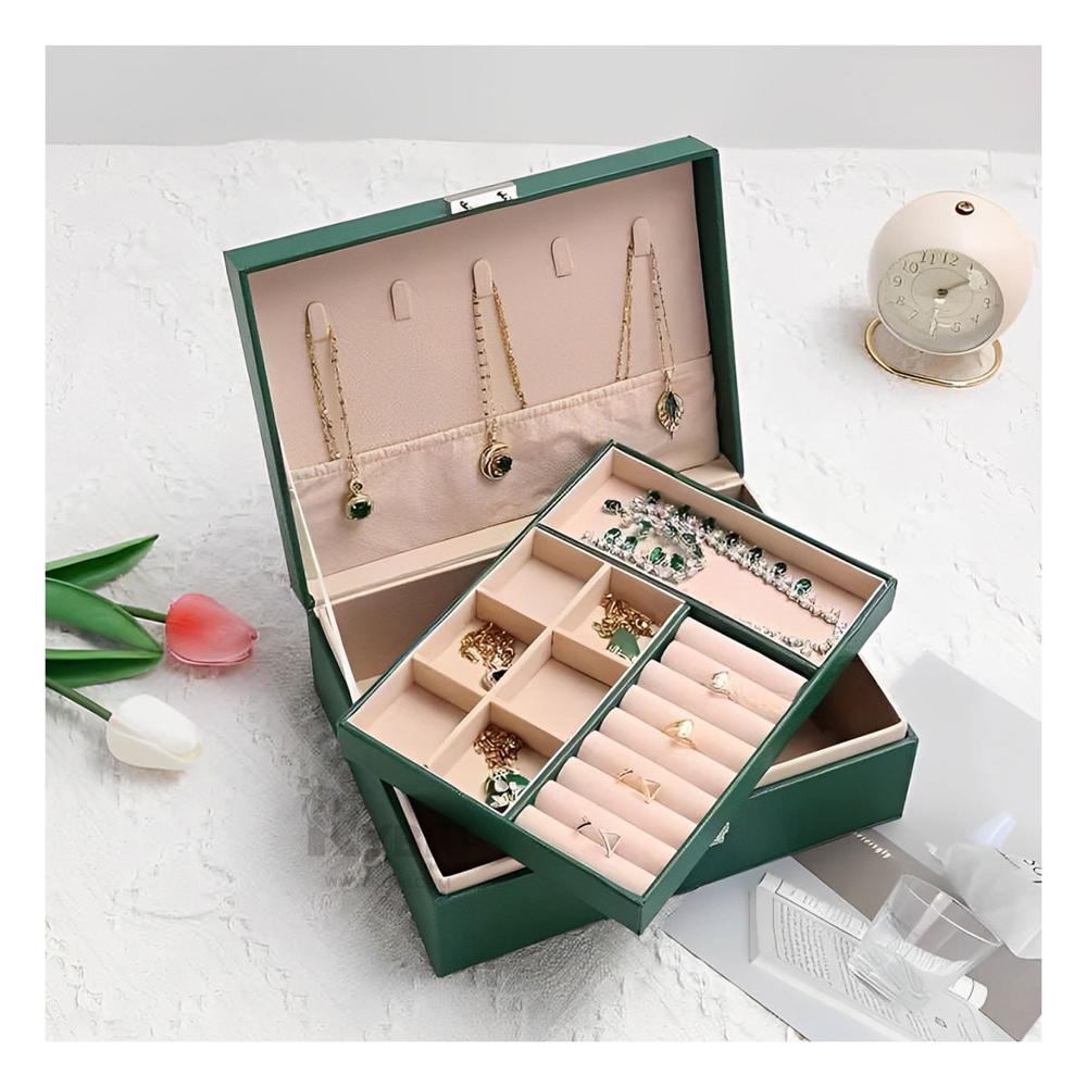 Estuche Versatil para Collares en Verde Y+Gift MiniAgenda