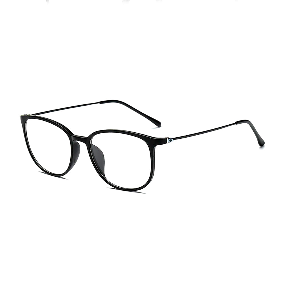 Montura Para Lentes Oftalmicos Marca Kottdo Cuadrada Unisex Color Negro Talla 52mm