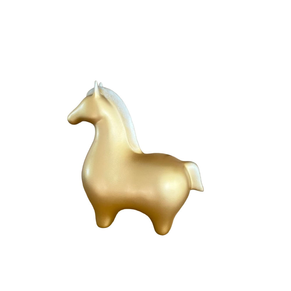 Adorno Caballo Circus Golden 26x11x24 cm