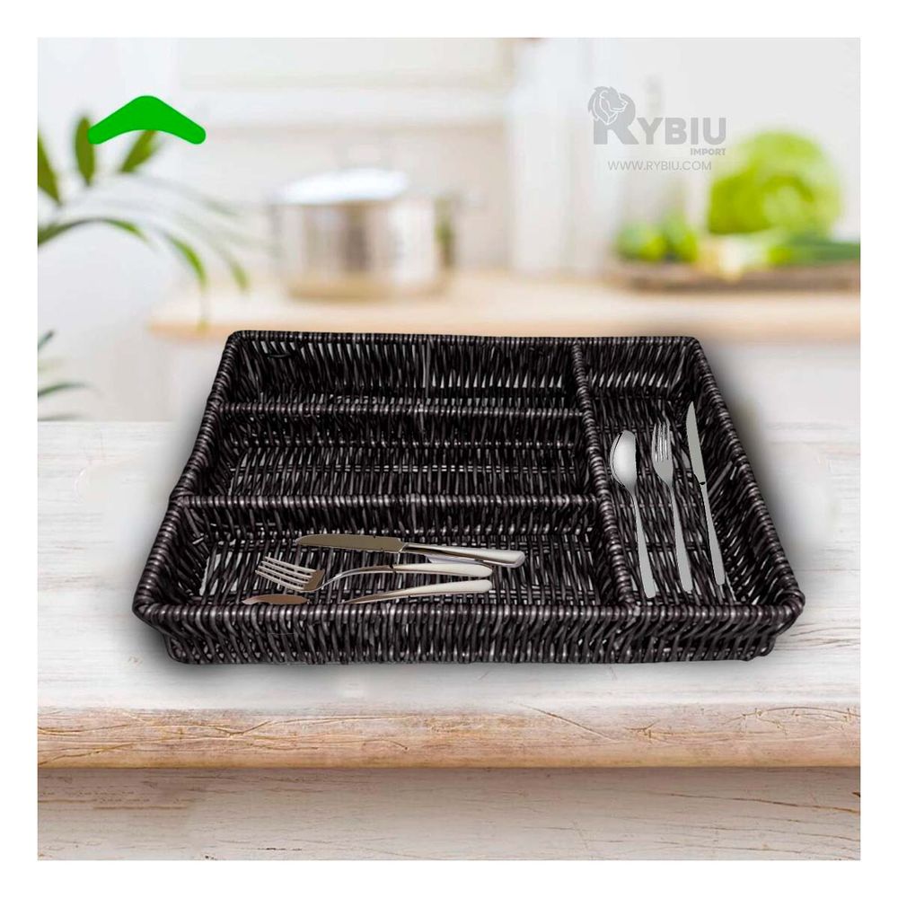 Porta Utensilios para tu Hogar en Negro Y+Papel de Regalo