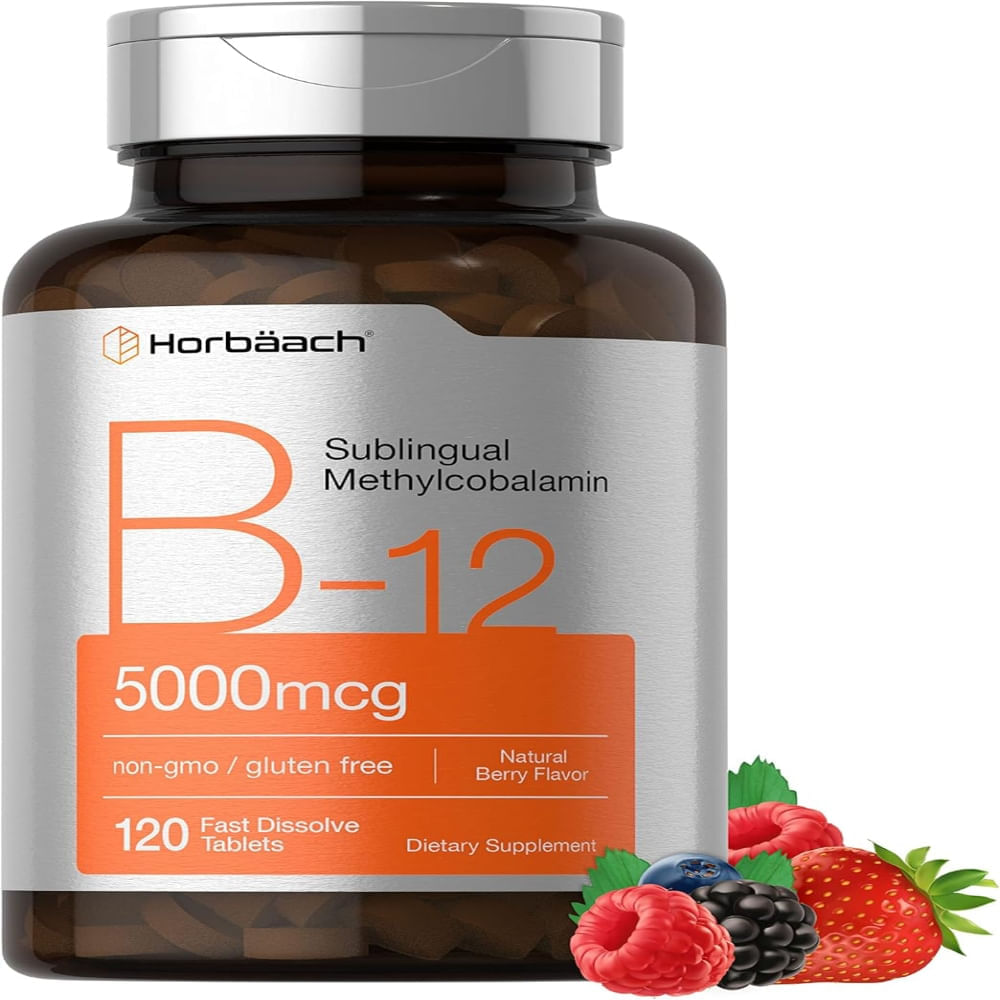 Vitamina B12 Metilcobalamina 5000mcg 120 Tabletas Horbaach