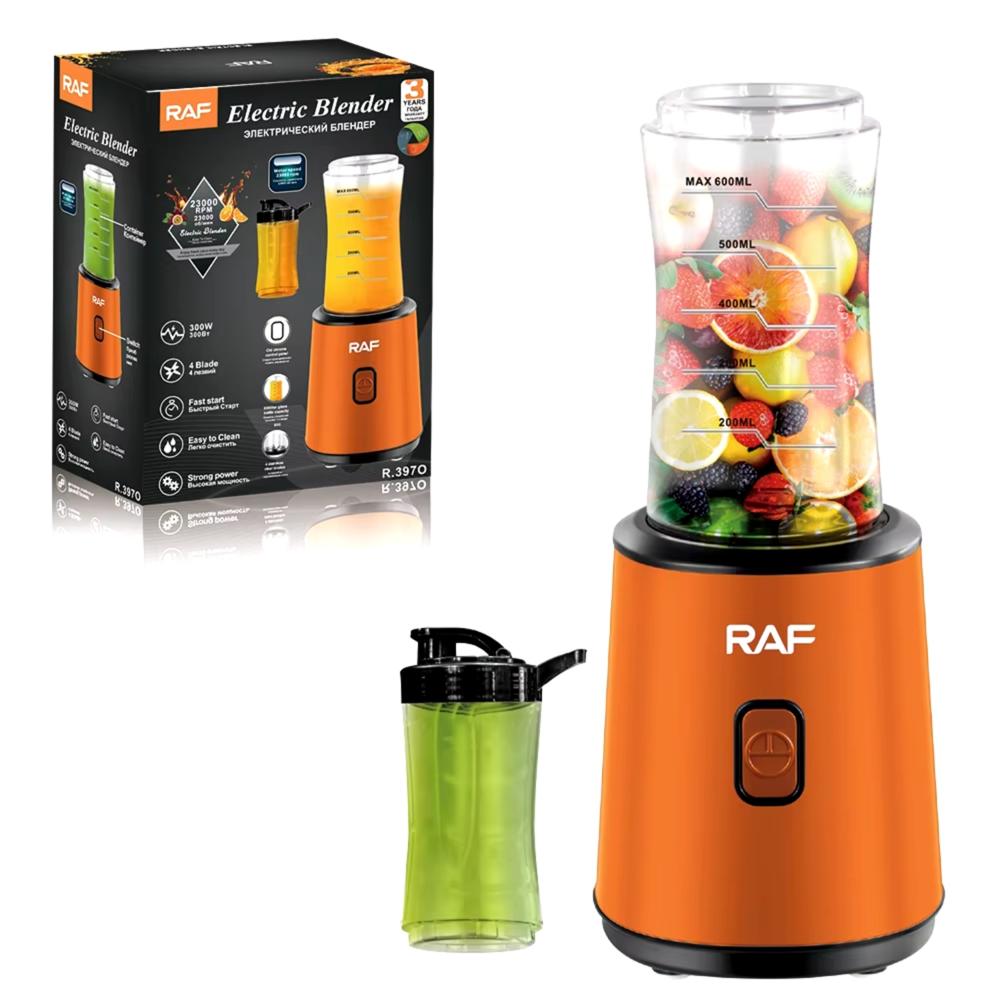 Licuadora Electrica 300W Shake + Vaso Tomatodo Adicional - Naranja