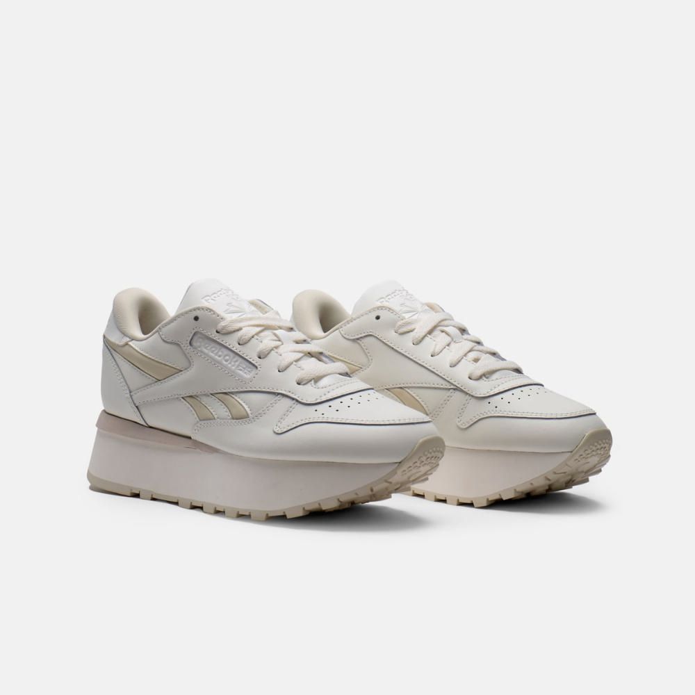 Leather Sneaker Reebok Classic Leather Hombre Beige Reebok Classic