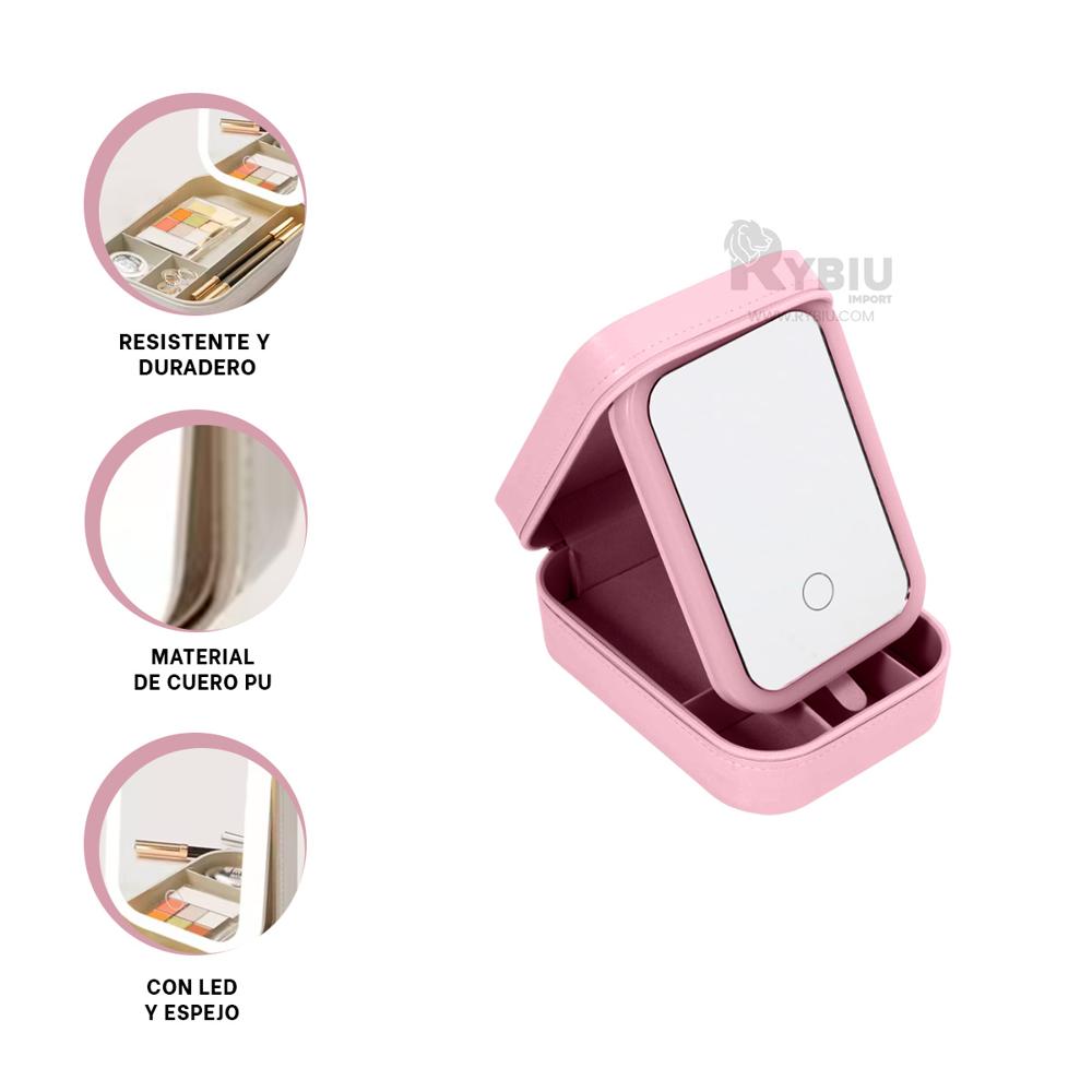 Cajon Perfecto para Espejo Tono Rosado Y+Ligas de Regalo