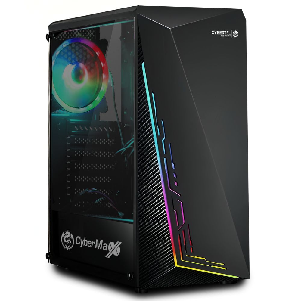 Case Gamer Cybertel Victory CBX 5014 Panel Lateral Vidrio Templado con 7 Slots de Expansion