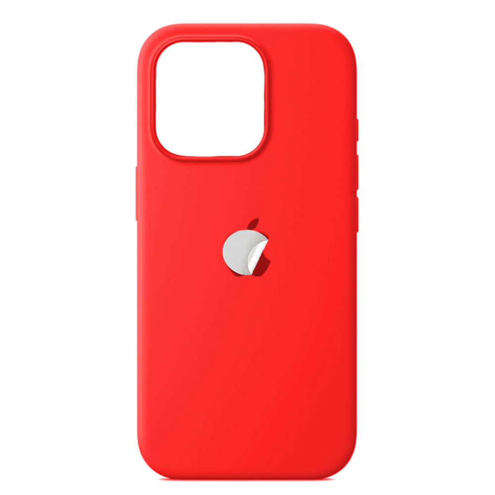 Funda Silicone Case Para iPhone 16 Pro Rojo