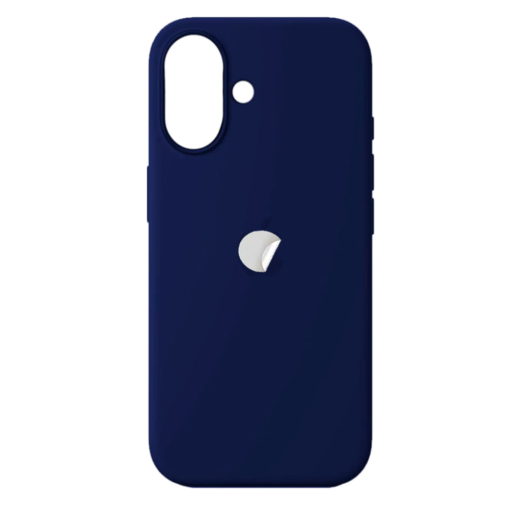 Funda Silicone Case Para iPhone 16 Plus Azul