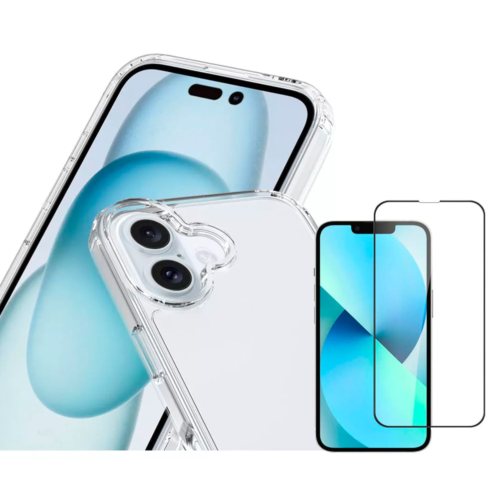 Case Space para iPhone 16 Plus + Mica de Vidrio 9H
