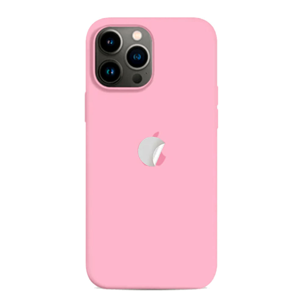 Funda Silicone Case Para iPhone 16 Pro Max Rosado