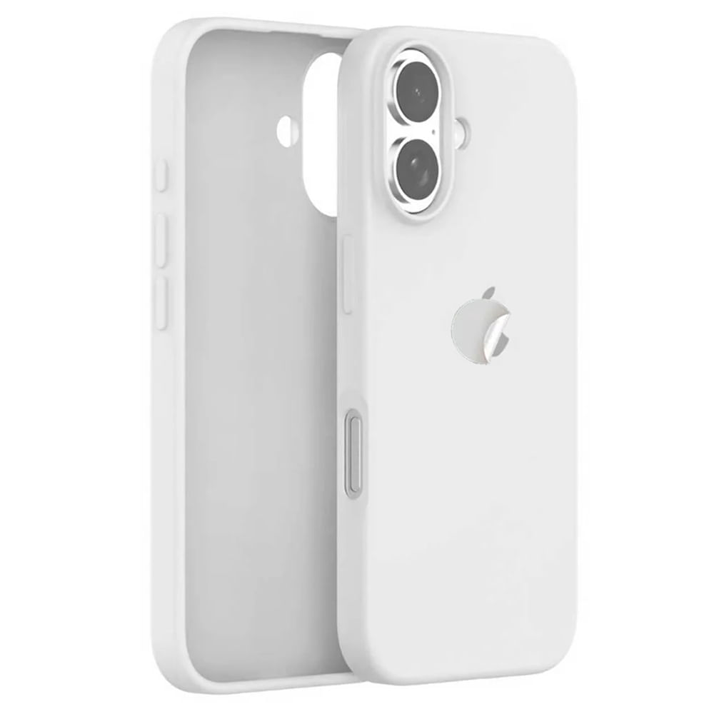 Funda Silicone Case Para iPhone 16 Blanco