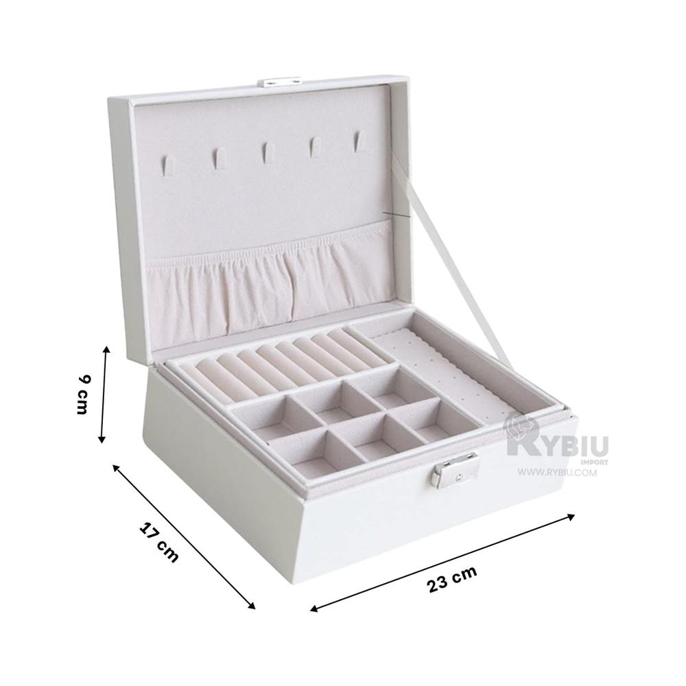 Alhajero para Joyas Blanco Y+Regalo Ligas para Peinar