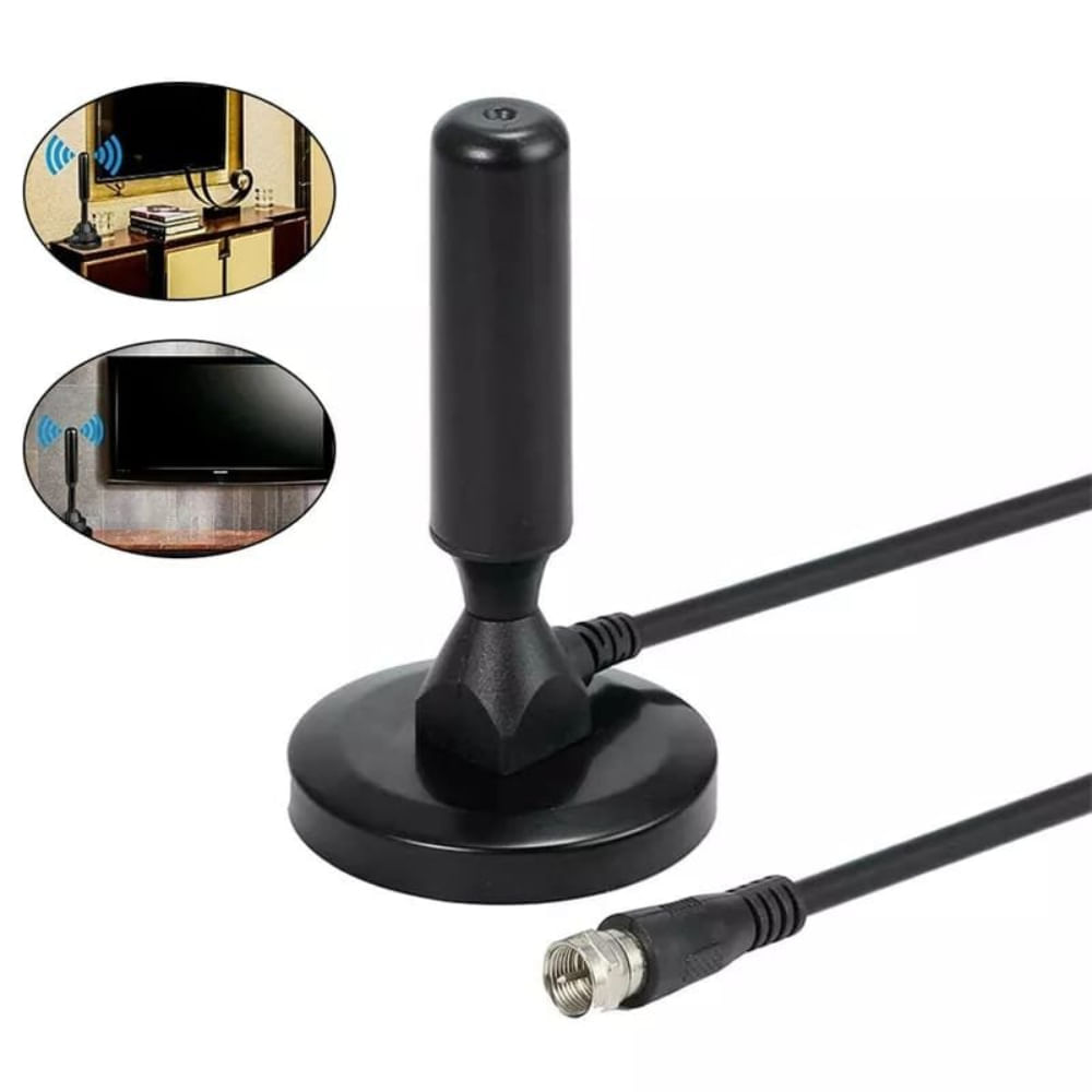 Antena TV DIGITAL HD para TV LCD SMART TV 5 Metros de Cable