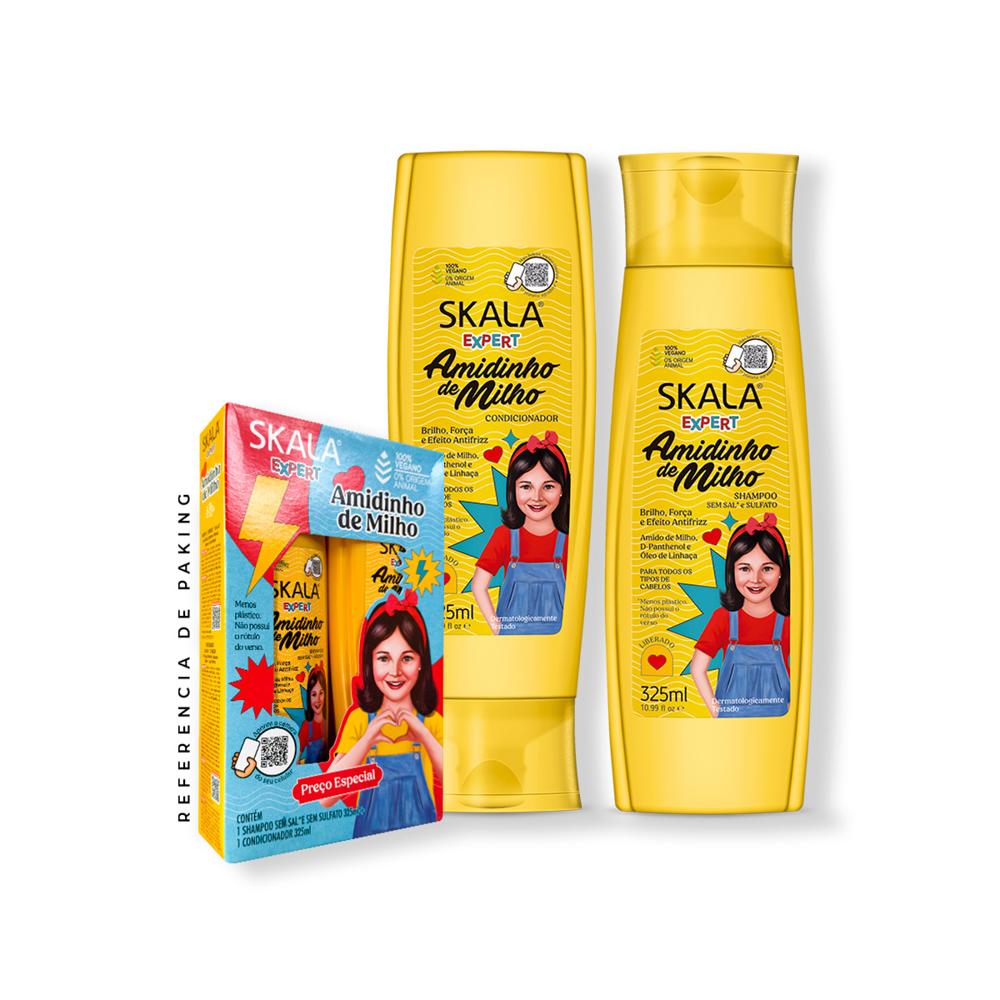 SKALA Champú Amido De Milho 325 Ml – Maisstärke Shampoo Für Glänzendes, Gepflegtes Haar
