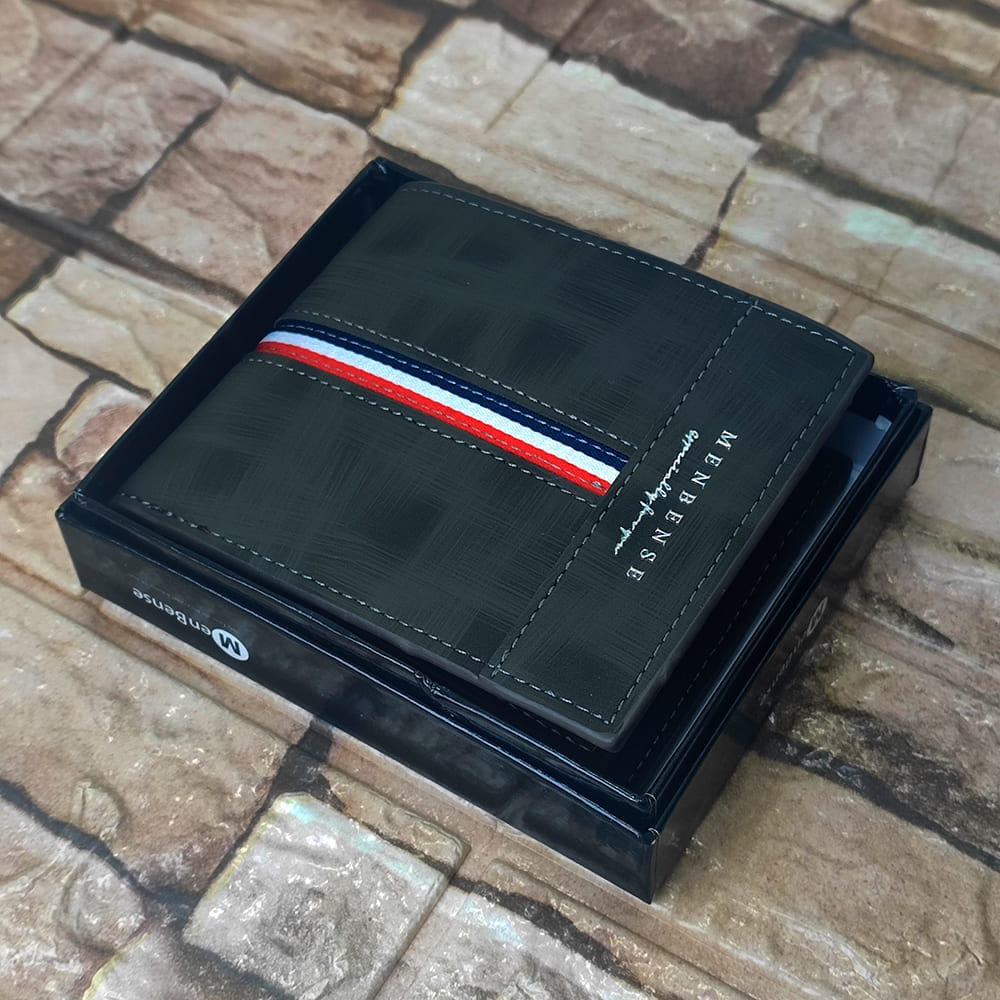 Billetera de cuero Menbense - Elegante M1 - Negro