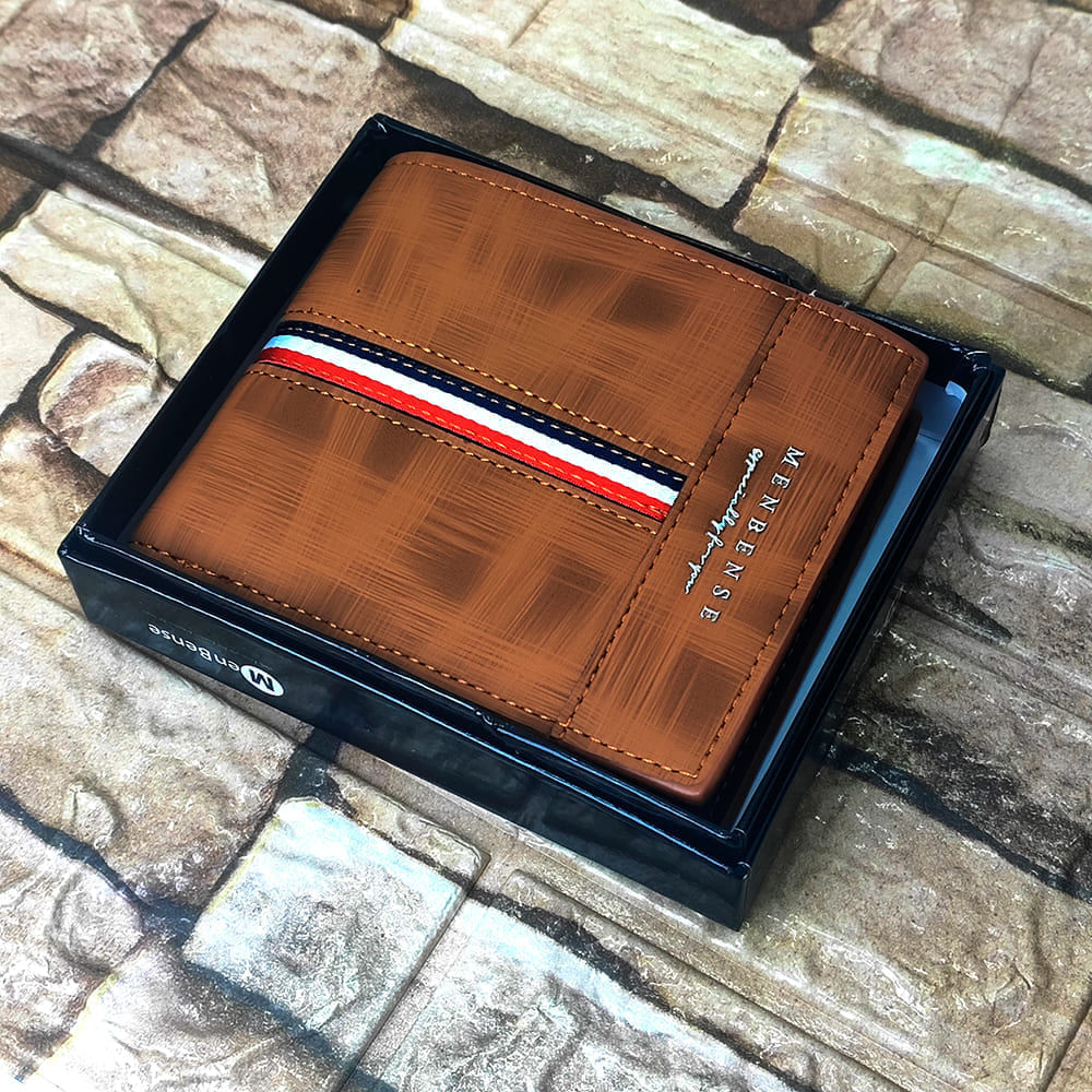 Billetera de cuero Menbense - Elegante M1 - Beige