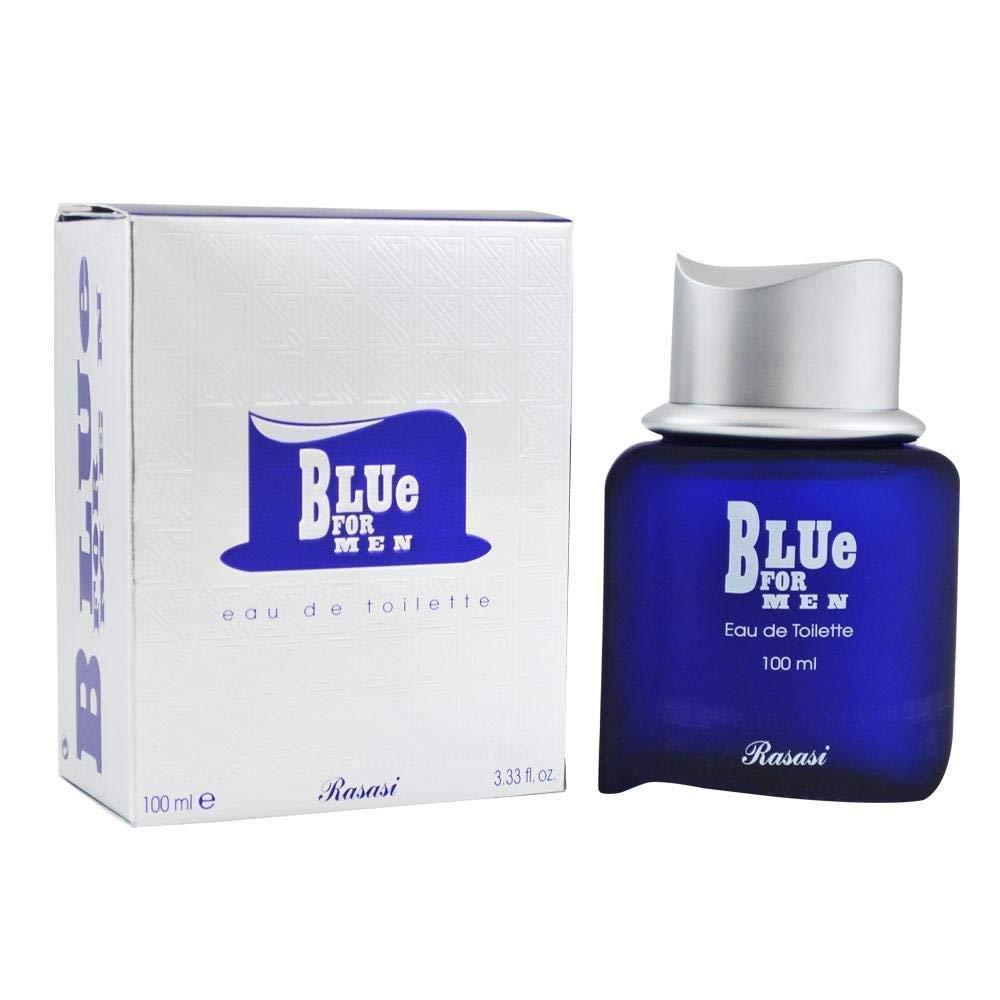 Rasasi Blue Eau De Toilette para hombre con frescura de menta y mandarina