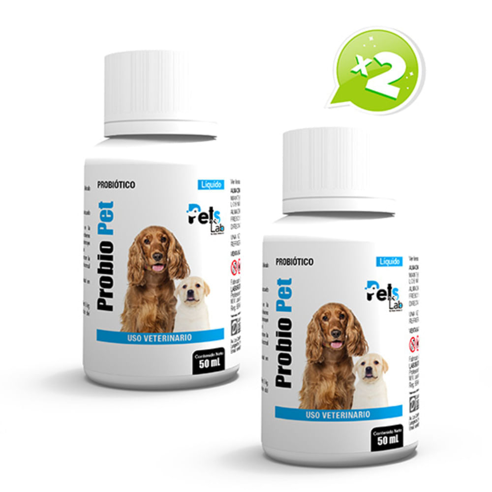 PROBIOTICO NATURAL PARA MASCOTAS PROBIO PET 50 ML PETS LAB X2