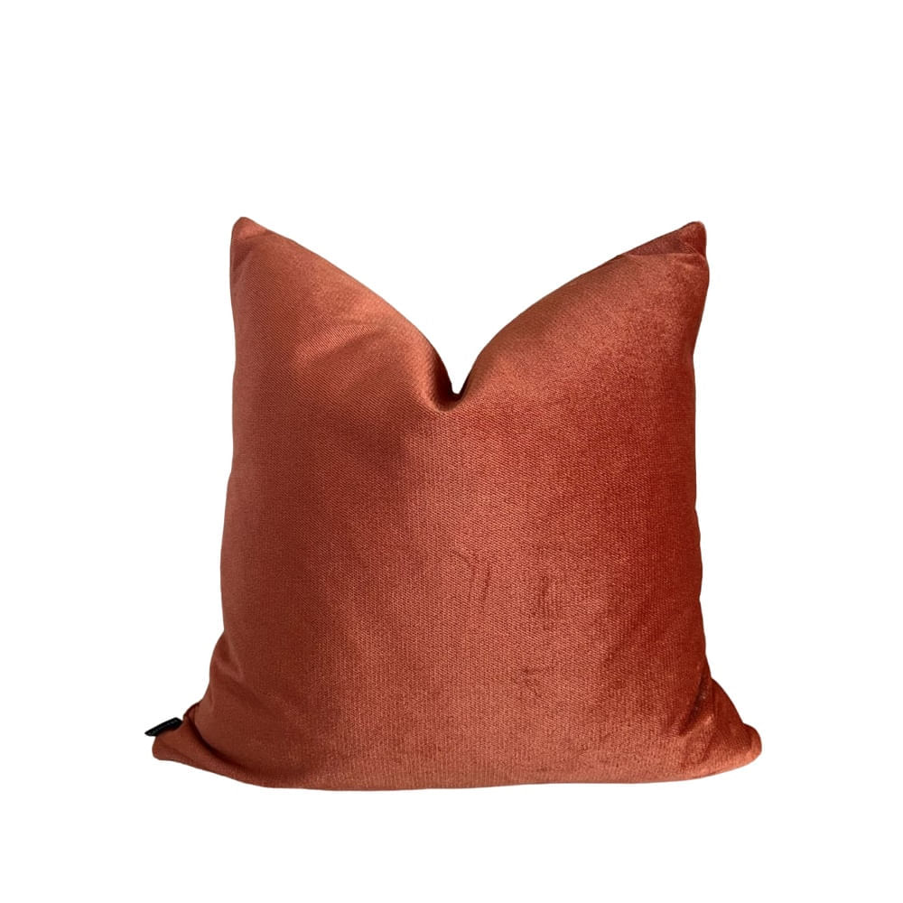Funda Cojin Bari Terracota Terciopelo 45x45 cm