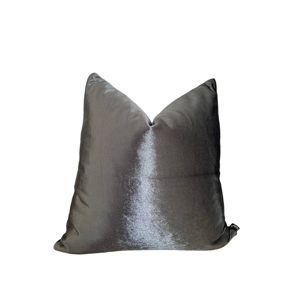 Funda Cojin Velvet Laurence Gris Terciopelo 45x45 cm