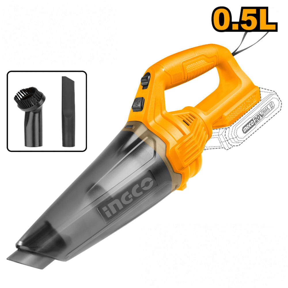 Aspiradora 0.5 Litros 20v Ingco CVLI201261