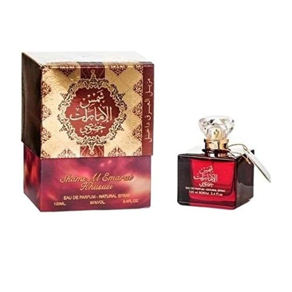 Shams Al Emarat Khususi Eau de Parfum unisex con toques de vainilla y madera