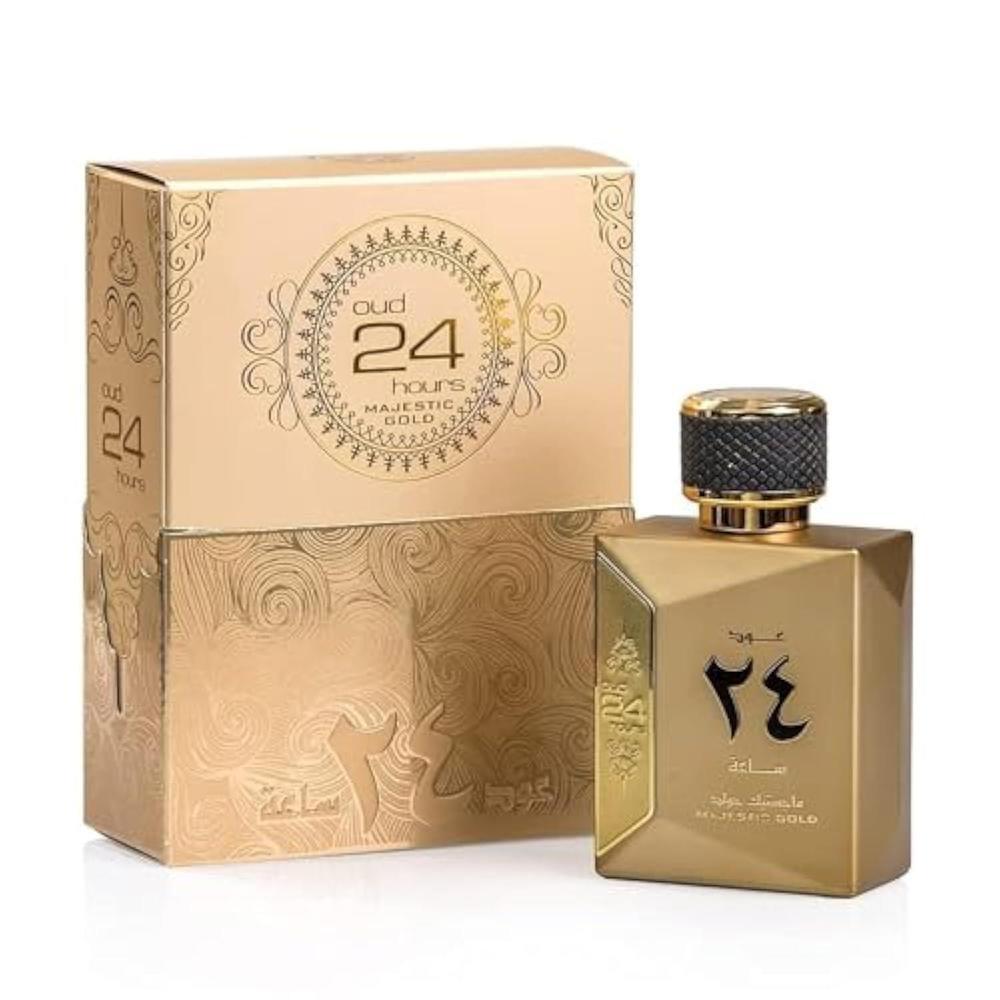 Perfume unisex Majestic Gold Oud de Ard Al Zaafaran con notas de florales y picantes