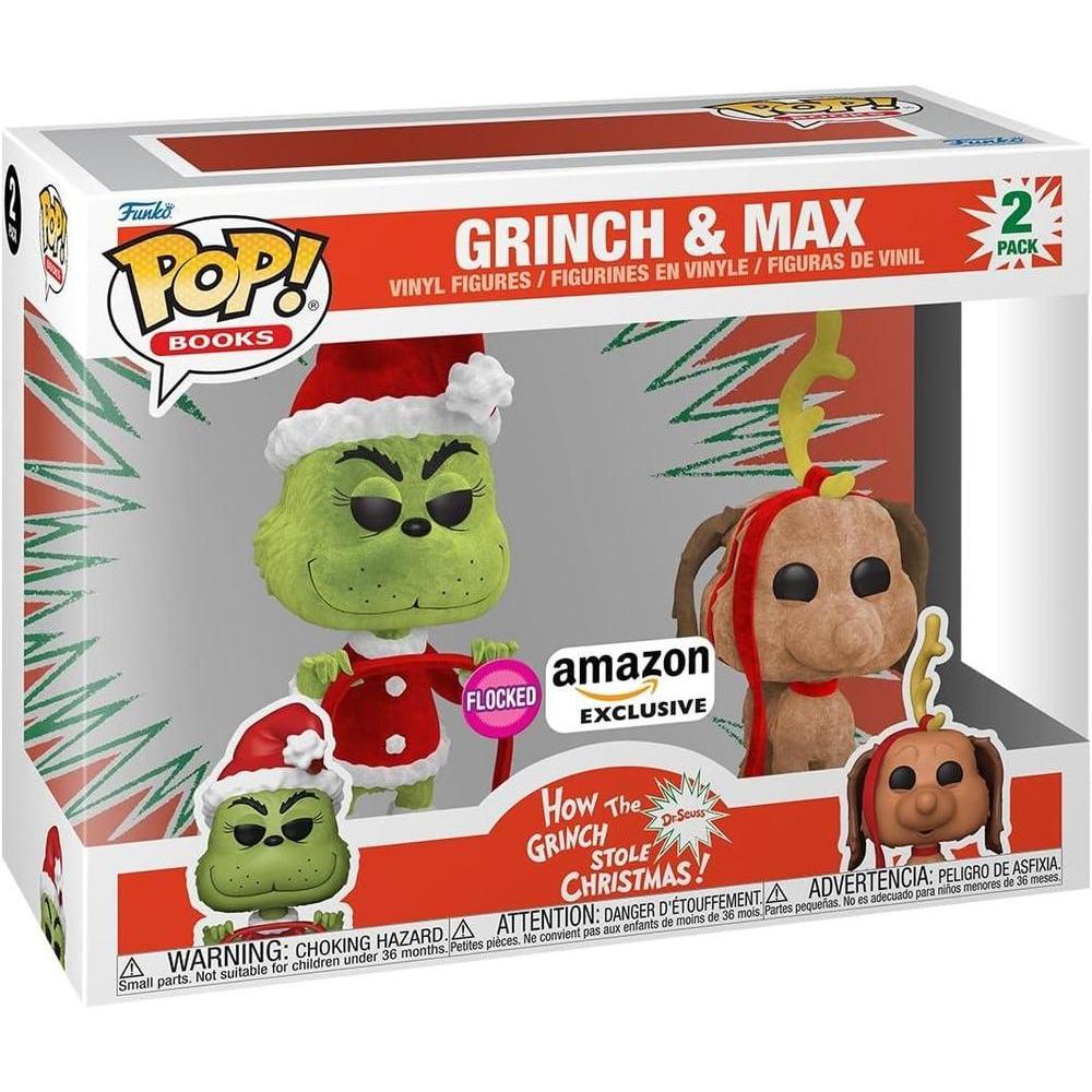 Funko Pop: Grinch y Max flocados exclusivos