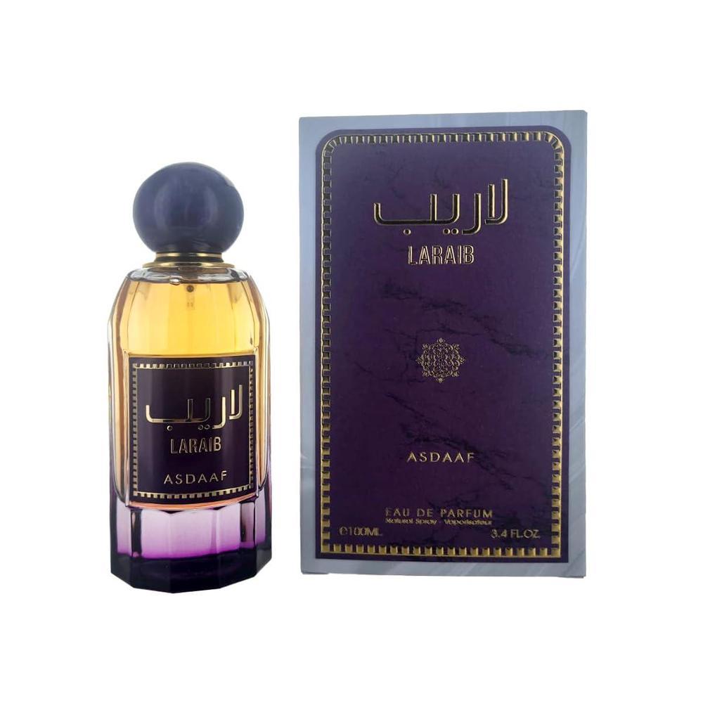 Asdaaf Laraib Eau de Parfum unisex, fragancia floral con notas de violeta y rosa