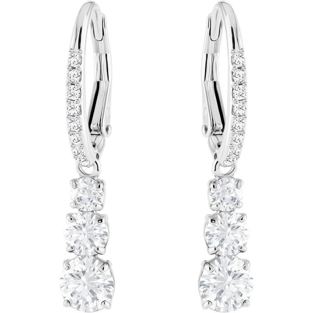 Swarovski joyas: collar y aretes de cristal trilogía, diseño atractivo