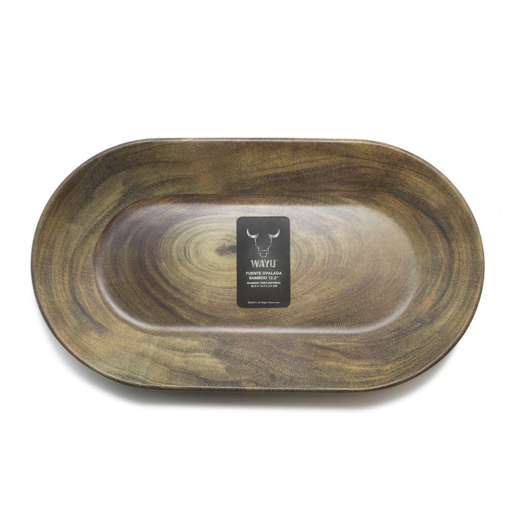 Fuente Ovalada Wayu Bamboo 12.2''