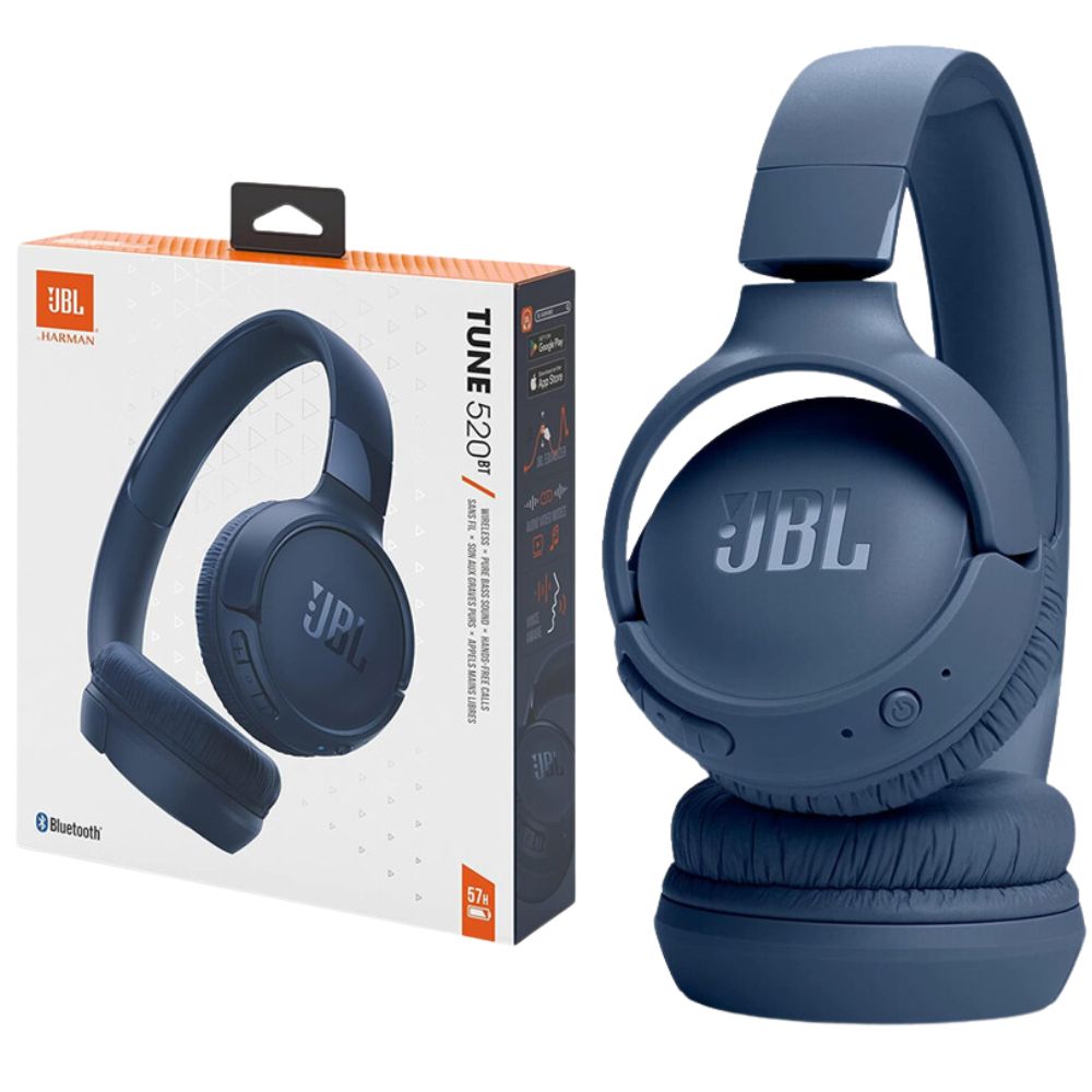 Audífono JBL Bluetooth Tune 520 Azul 57 horas