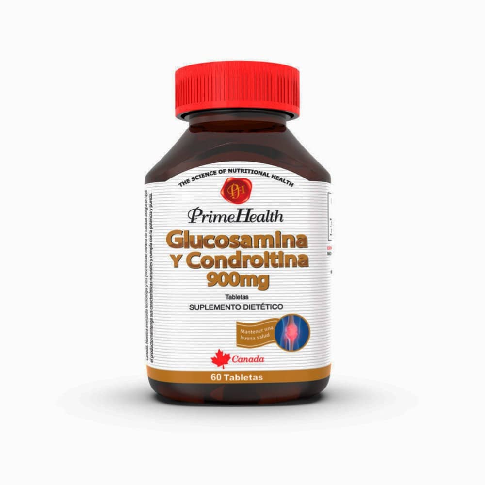 Glucosamina y condroitina x 900 mg x 60 tabletas - Prime Health