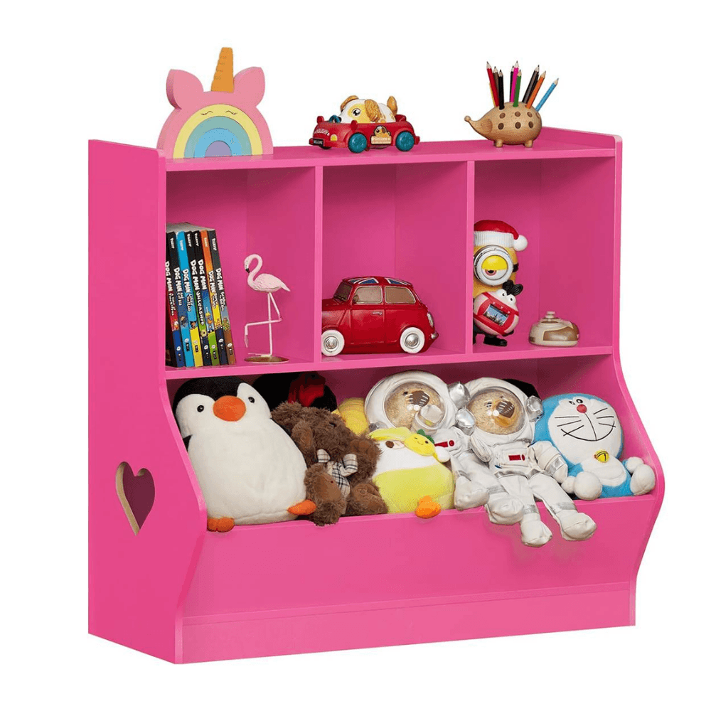 Librero Juguetero Mueble Infantil Carey Fucsia - Muebles Bonno