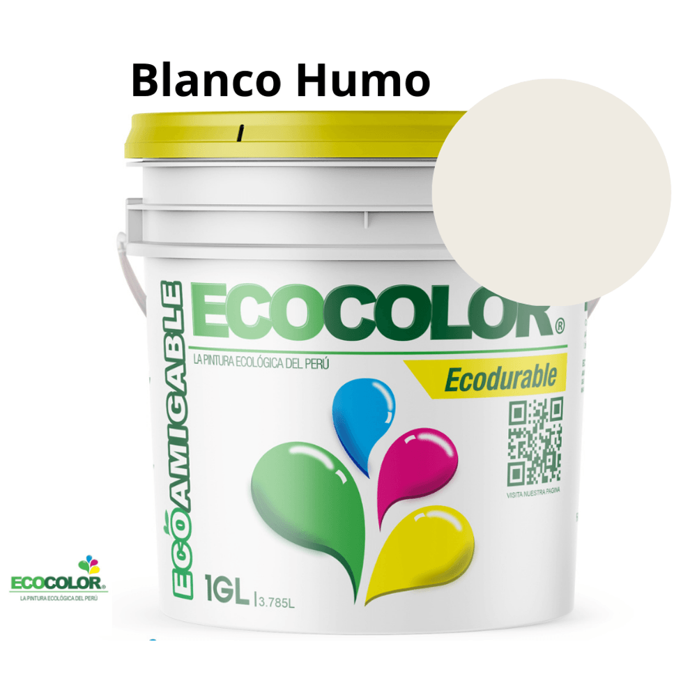 Pintura Ecológica ECODURABLE 1 Galón Blanco Humo