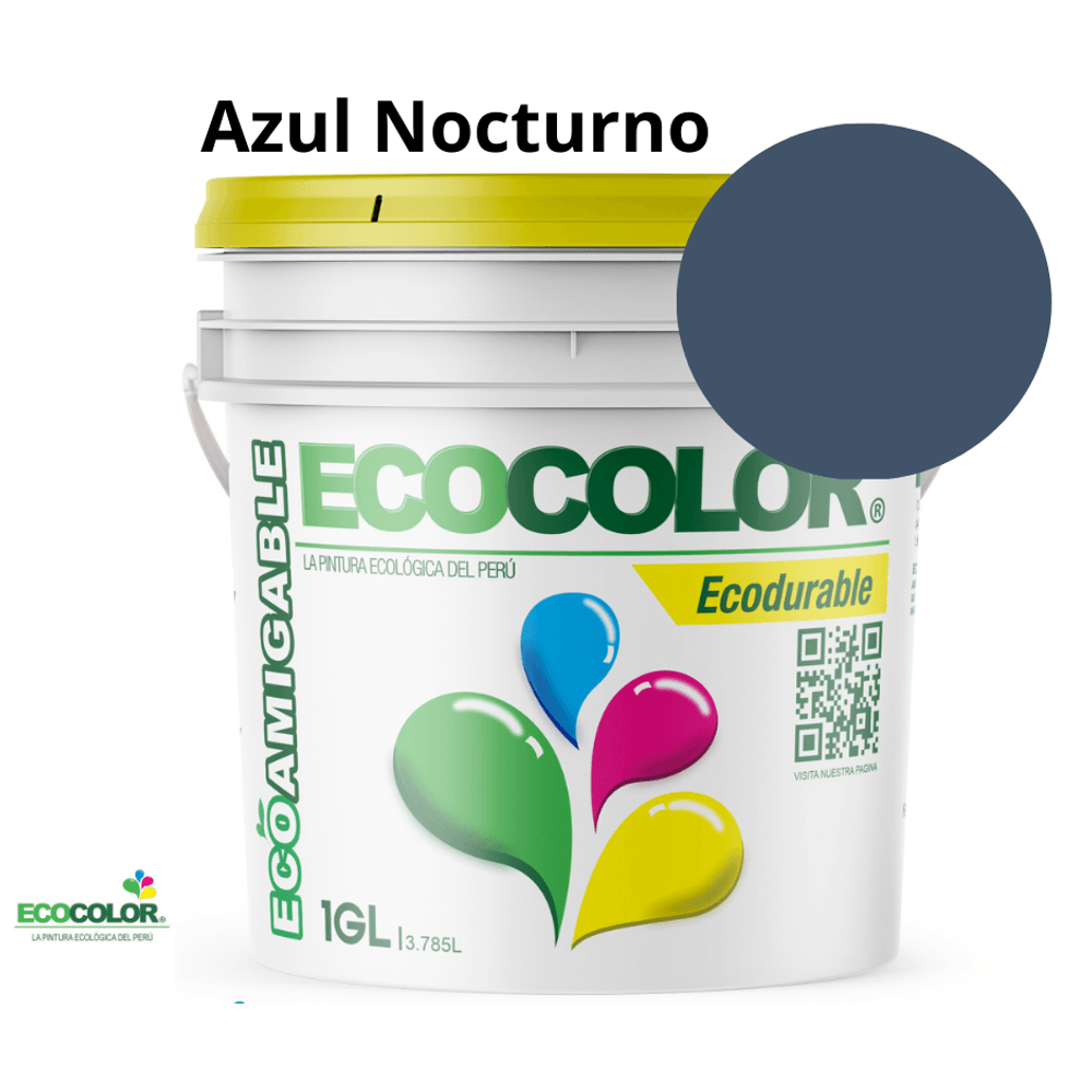 Pintura Ecológica ECODURABLE 1 Galón Azul Nocturno