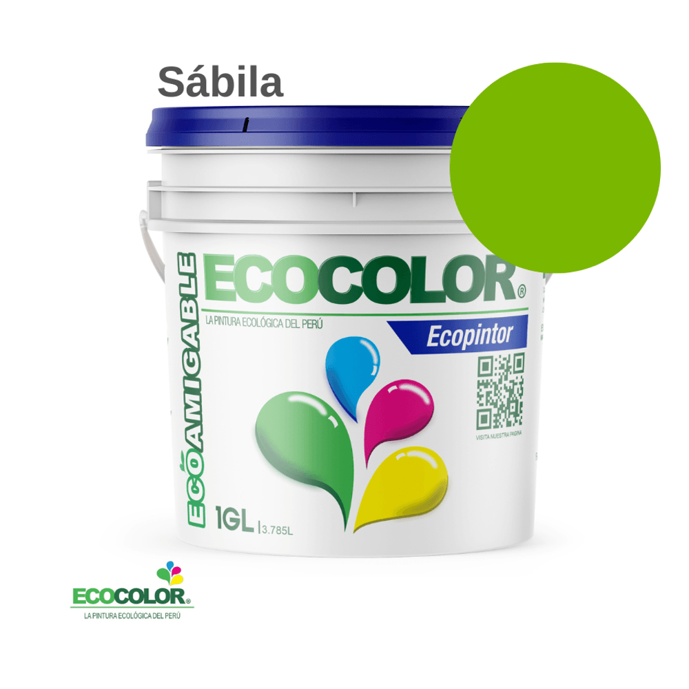 Pintura Ecológica ECOPINTOR 1 Galón Sábila