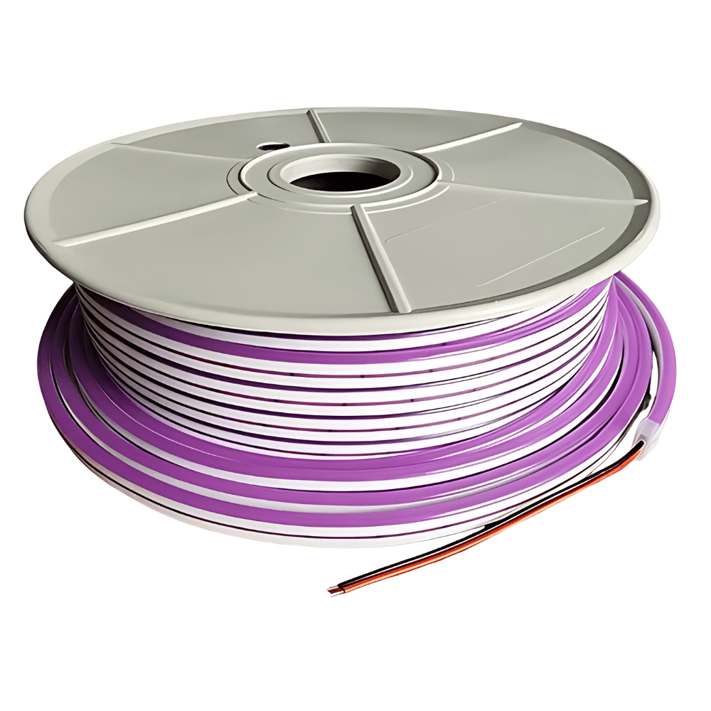 Cinta Led Neon Flexible Lila Rollo de 50 metros 12v