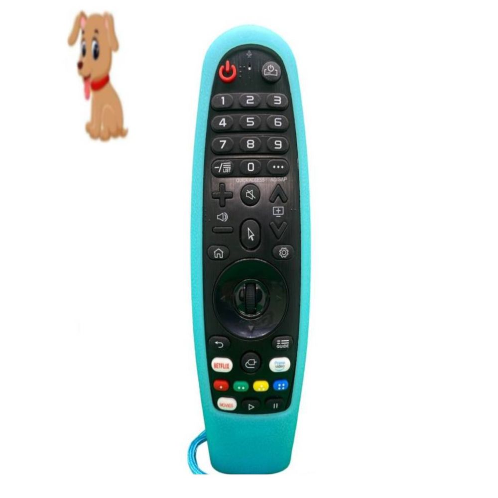 Funda de Silicona para Control Remoto Lg Turquesa Abierta