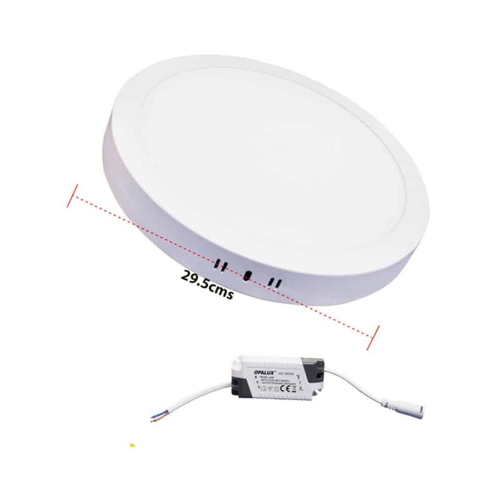 Panel Circular Led 24w Luz Blanca Fría Opalux Op-R2419