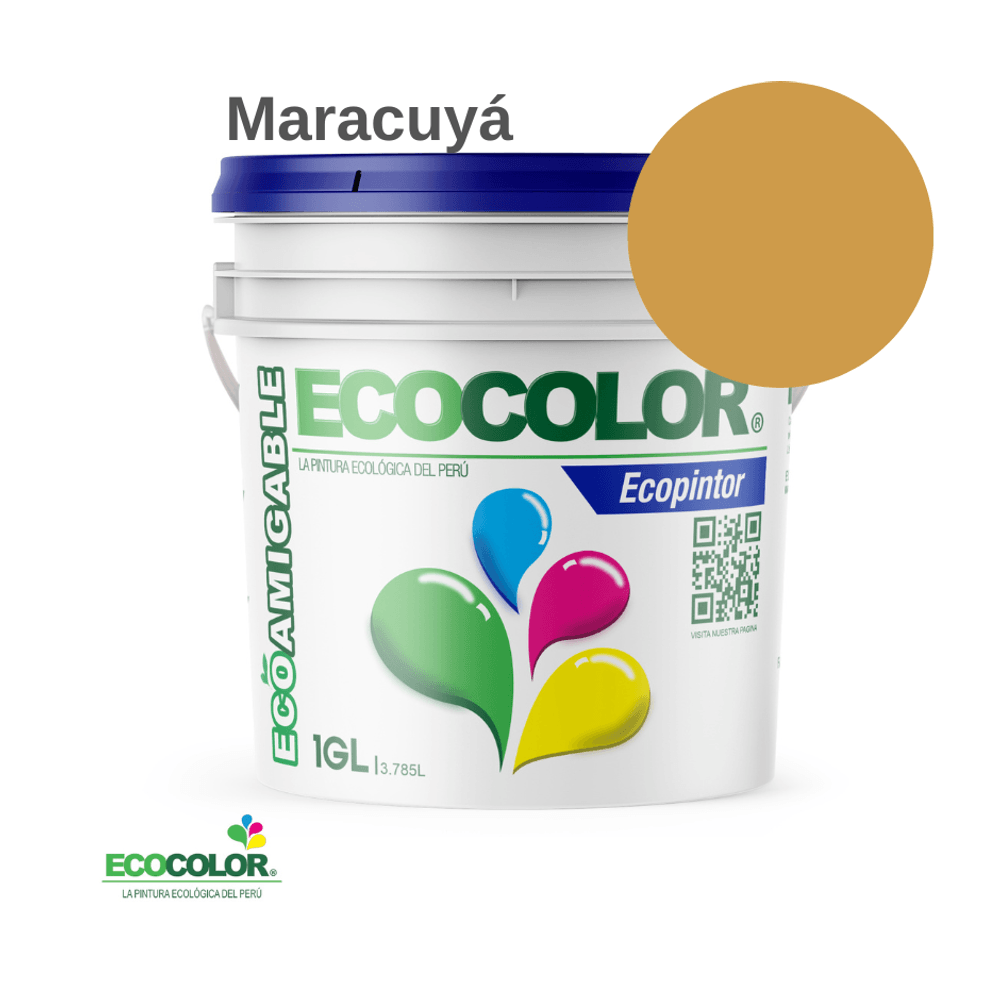 Pintura Ecológica ECOPINTOR 1 Galón Maracuyá