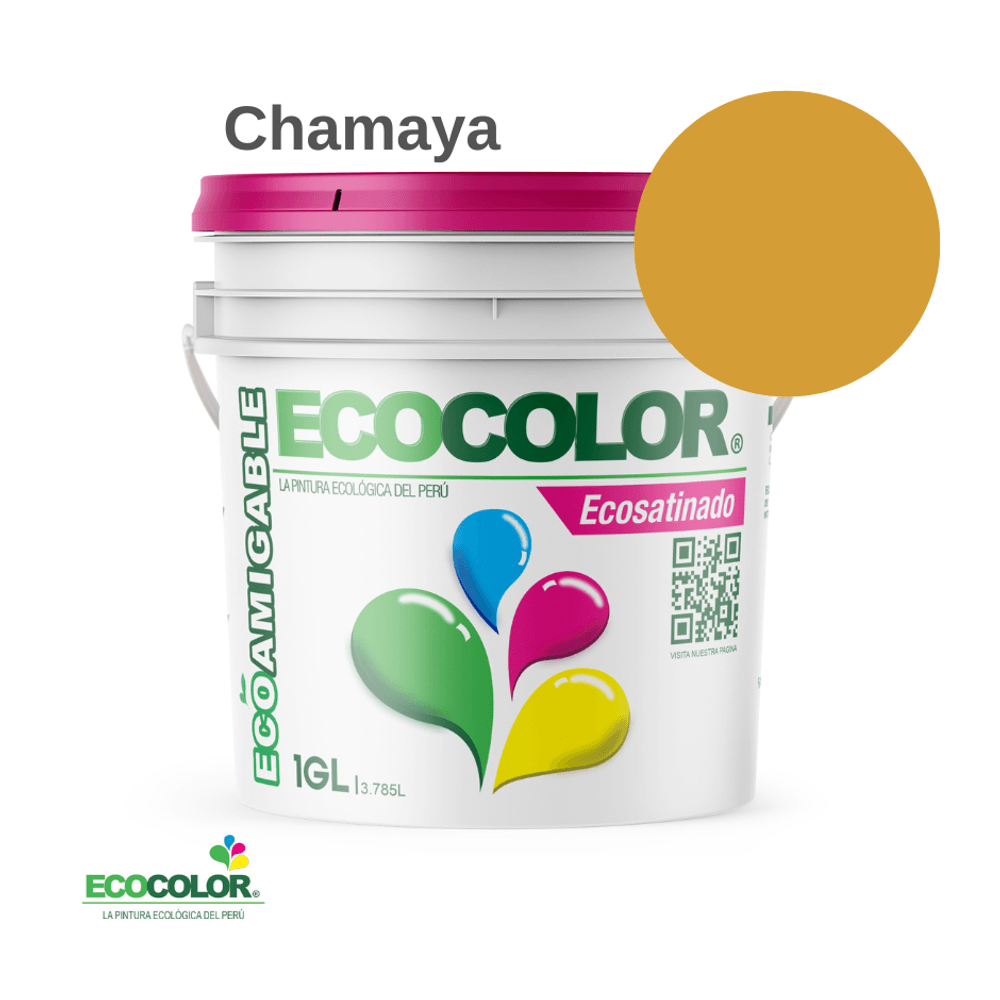 Pintura Ecológica ECOSATINADO 1 Galón Chamaya