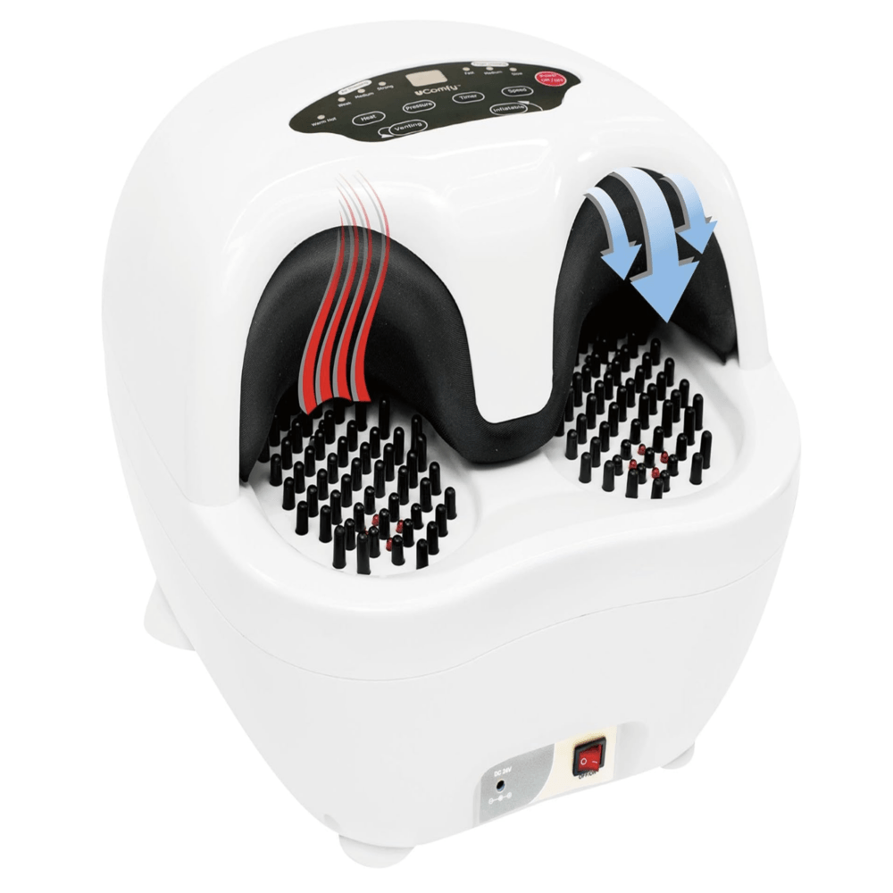 Acupresión con masajeador de pies