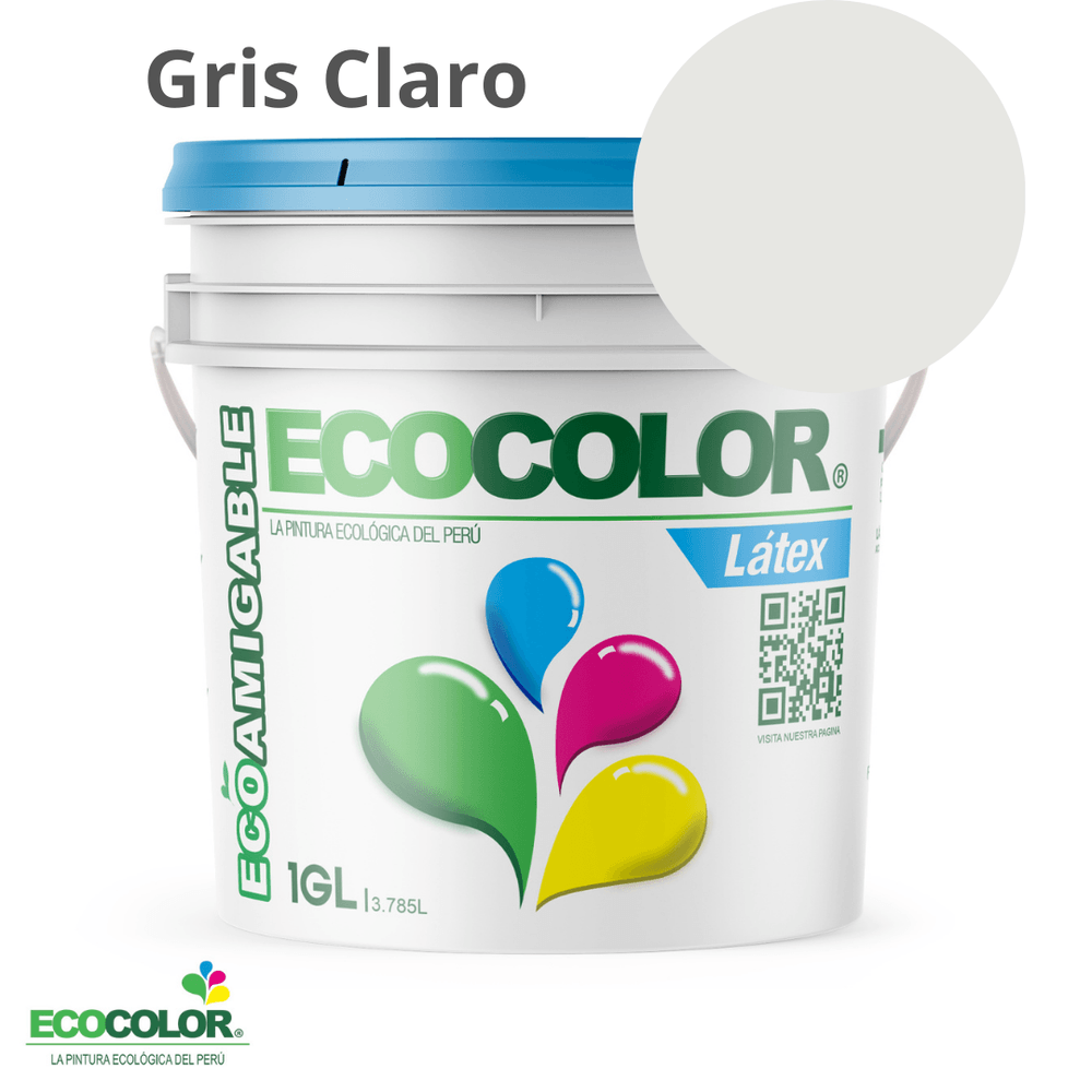 Pintura Ecológica LATEX 1 Galón Gris Claro