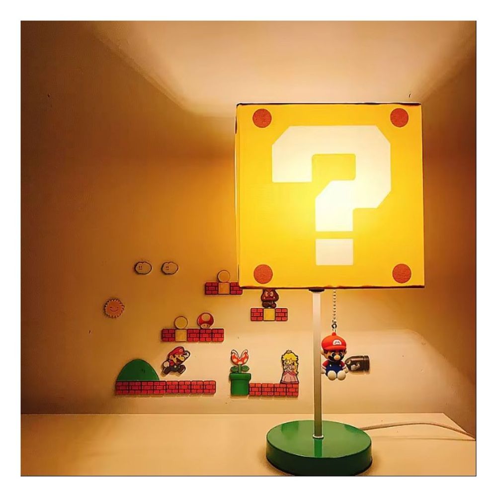 Lampara de noche LED para niños Mario Bros Colgando