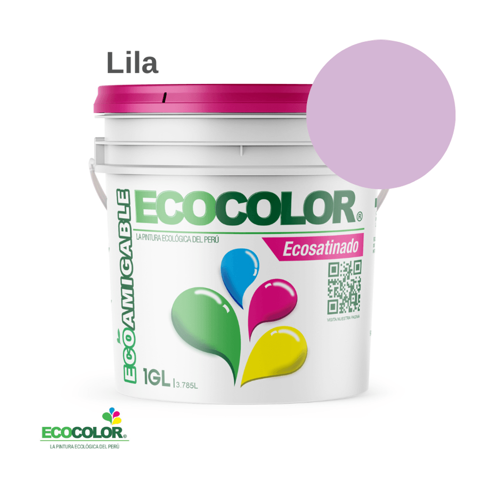 Pintura Ecológica ECOSATINADO 1 Galón Lila