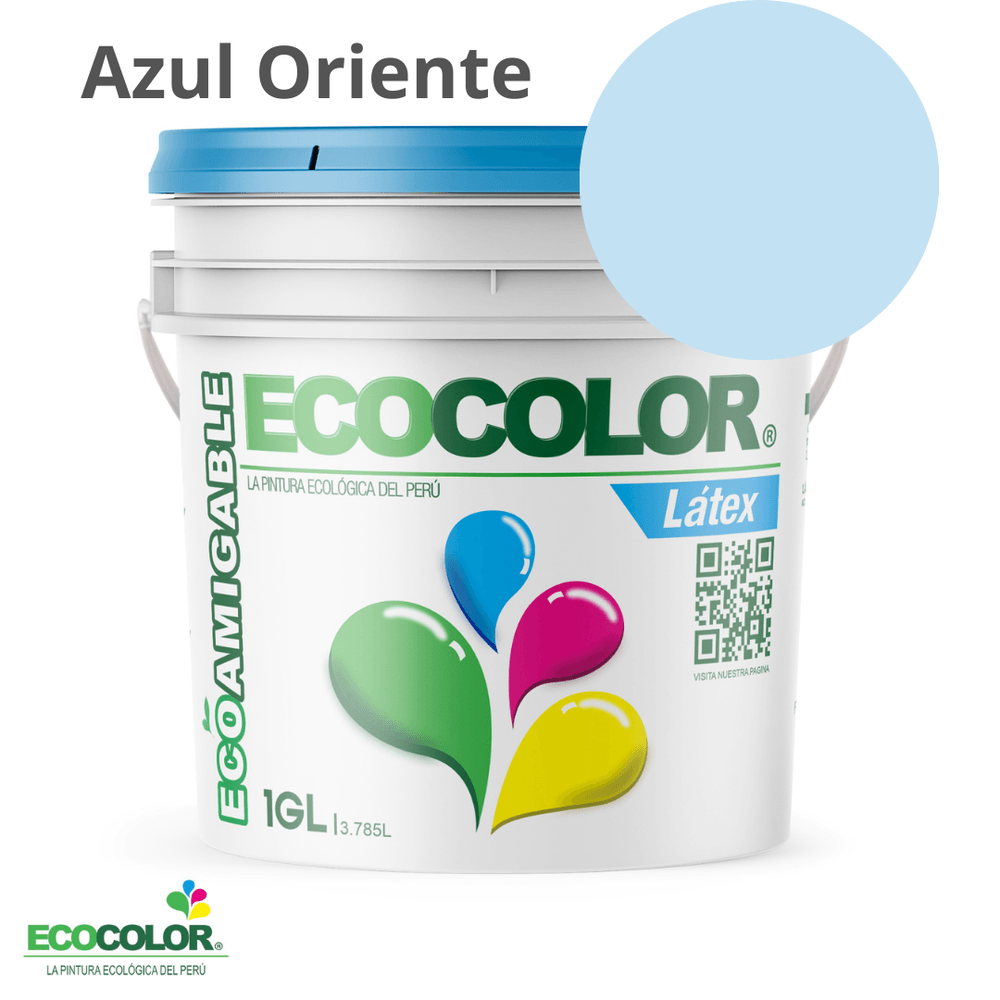 Pintura Ecológica LATEX 1 Galón Azul Oriente